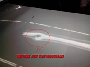 Dent Repair - Hood Damage - Before Joe The Bodyman dent-repair-before-joe-the-bodyman Dent Removal Toronto - GTA | Dent Repair
