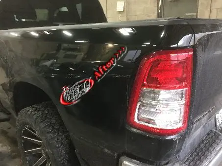 Dent and Ding Doctor - Quick dent removal - dent on truck after - pic2